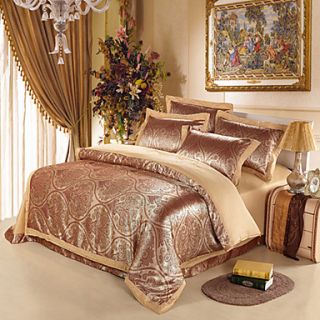 Pinshang Luxuyr Cotton Satin Jacquard Four Piece (Screen Color)