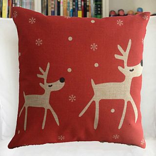 Pinshang Snow And Deer Print Pillow(Screen Color)