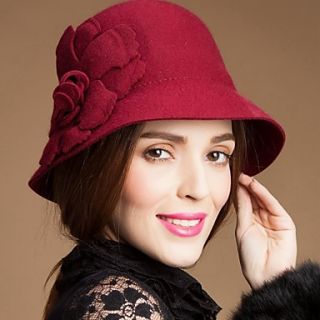 Best selling Wool Ladies Wedding/Party/Outdoor Hat With Floral(More Colors)