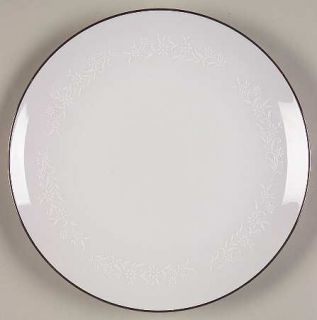 Zylstra Snow Flower Salad Plate, Fine China Dinnerware   White Flowers On White,
