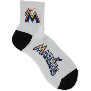 Miami Marlins For Bare Feet Ankle White 501 Sock