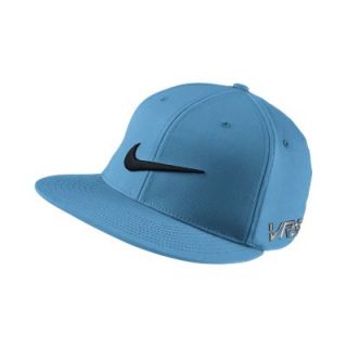 Nike Flat Bill Tour Fitted Golf Hat   Vivid Blue