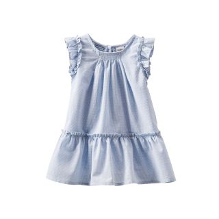 Oshkosh Bgosh Mini Checked Smocked Dress   Girls newborn 24m, Blue, Blue, Girls