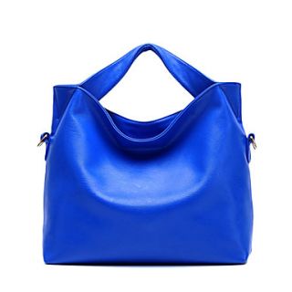 Miyue Womens Simple Classic Tote(Blue)