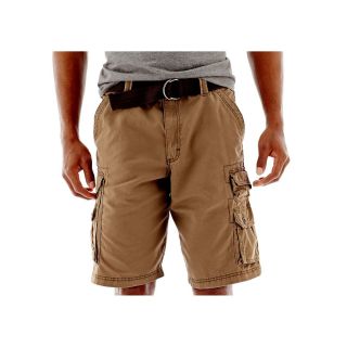 Lee Wyoming Belted Cargo Shorts, Bronze, Mens