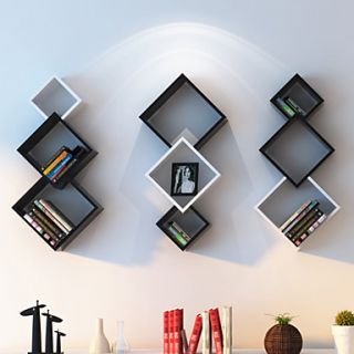 Set of 3 Modern Minimalism Solid Household Wall Mounted Storage Shelf
