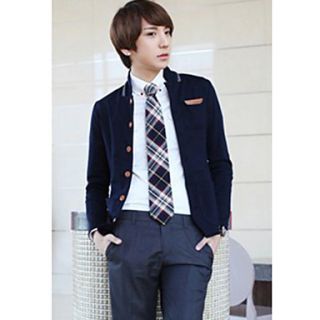 Mens Stand Collar Korean Style Simple Jacket(Acc Not Include)