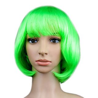 Masquerade Synthetic Wig Bob Haircut(Green)