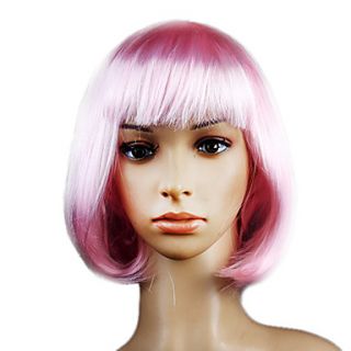 Masquerade Synthetic Wig Bob Haircut(Pink)