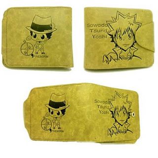 Reborn Tsunayoshi Sawada Leather Wallet Cosplay Accessory