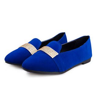 QIDI Womens Fiteed Popular Suede Shoes(Blue)