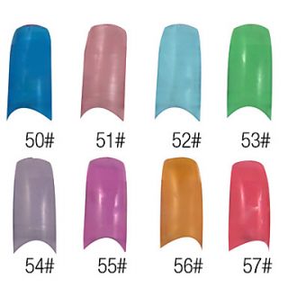 70 Pcs Full Cover Cute French Acrylic Nails Tips 8 Colors Available