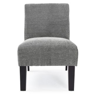 DHI Deco Solid Fabric Slipper Chair AC DE LC023 D Color Charcoal