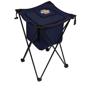 Picnic Time University Of Illinois Fighting Illini Sidekick Portable Cooler (Navy/SlateMaterials Polyester; PVC liner and drainage spout; steel frameDimensions Opened 18.5 inches Long x 18.5 inches Wide x 27.8 inches HighDimensions Closed 8 inches Long