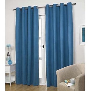 (One Pair)Modern Classic Solid Energy Saving Curtain
