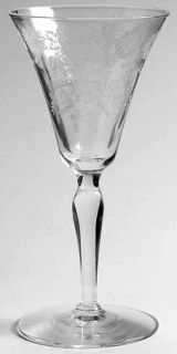 Morgantown Picardy/Richelieu (7646) Cordial Glass   Stem 7646,Floral/Rose Etch