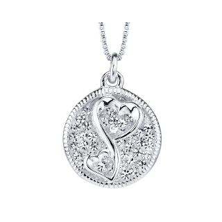 Love Grows Crystal Love Round Pendant, Womens