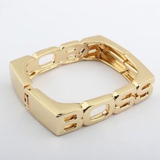 Gold Metal Mirrored BOSS Bangle