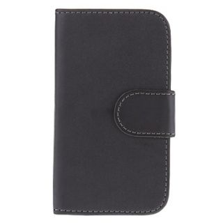 Wallet Design Solid Color PU Leather Pouches with Hard Back Case for Samsung Galaxy S3 Mini I8190