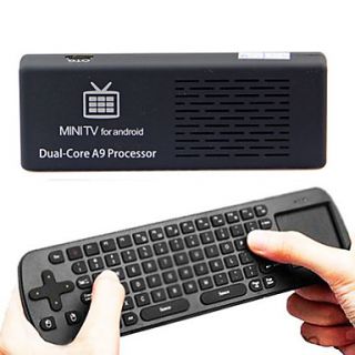 MK808 Android TV Box 1GB RAM/ 8GB HDD RK3066 1.6GHz Cortex A9 dual core RC12 2.4GHz Wireless Keyboard Air Mouse