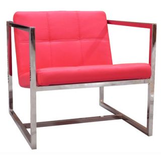 Whiteline Imports Lisa Chair CH1065P Color Red