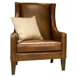 Elements Fine Home Furnishings Bristol Top Grain Leather Chair BRI SC RUST 1 