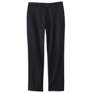 Merona Mens Ultimate Flat Front Pants   Black Tie 30x30