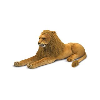 Melissa & Doug Plush Lion Stuffed Animal, Brown