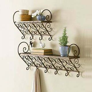 Country Graven Metal Rack