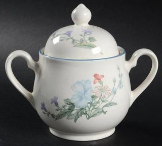 Noritake Abbotswood Sugar Bowl & Lid, Fine China Dinnerware   Keltcraft, Pastel