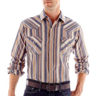 Ely Cattleman Woven Shirt, Khaki Stripe, Mens