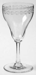 Bryce Band600 Wine Glass   Stem#285, Band 600, Laurel, No Trim