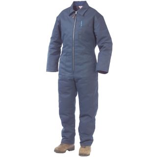 Work King Lined Twill Overalls Big and Tall, Navy, Mens