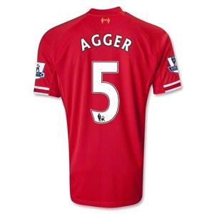 Warrior Liverpool 13/14 AGGER Home Soccer Jersey