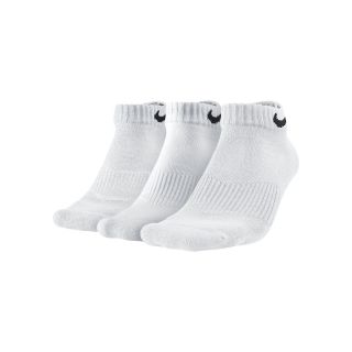Nike 3 pk. Low Cut Socks, White, Mens