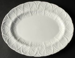 Coalport Countryware 13 Oval Serving Platter, Fine China Dinnerware   All White