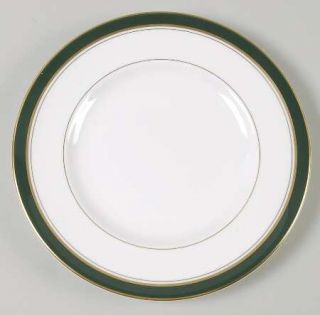 Royal Worcester Howard Leather Green Salad Plate, Fine China Dinnerware   Leathe