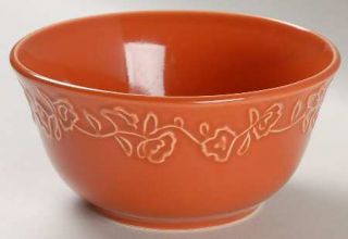 Better Homes and Gardens Summerdale Rose Dried Peach Soup/Cereal Bowl, Fine Chin