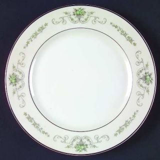 Rose (Japan) Gainsborough Salad Plate, Fine China Dinnerware   Green Fruit In Gr