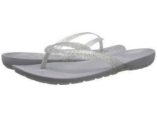 Crocs Really Sexi Flip Glitter Womens Sandals (Silver)