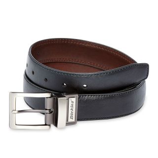 Dickies Reversible Leather Belt, Black/Brown, Mens