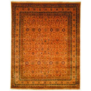 Safavieh Hand knotted Lavar Apricot/ Gold Wool Rug (6 X 9)
