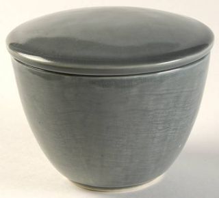 Mikasa Stone Mountain Gray Sugar Bowl & Lid, Fine China Dinnerware   All Gray