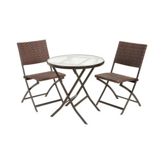 Caracas 3 pc. Outdoor Folding Table and Chair Set