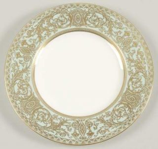 Royal Worcester Embassy Light Green Luncheon Plate, Fine China Dinnerware   Ligh