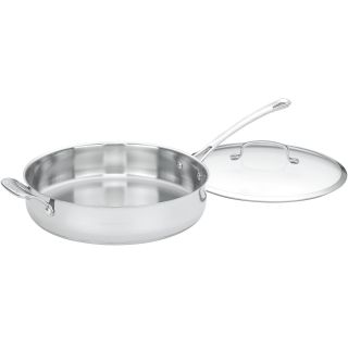 Cuisinart Contour 5 qt. Stainless Steel Sauté Pan with Lid