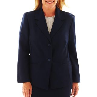 Alfred Dunner Suit Jacket   Plus, Navy, Womens