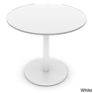 Circular Powder coated Steel/ Glass Side Table