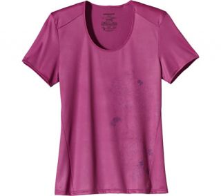 Womens Patagonia Capilene 1 Graphic T Shirt   Rubellite Pink Short Sleeve Shirt