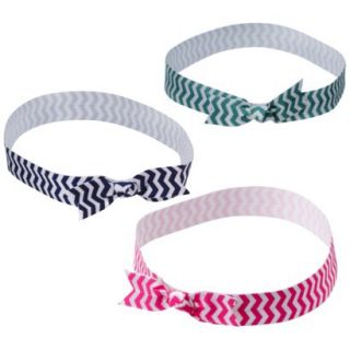 Cherokee Infant Girls 3 Pack Bow Headwraps   Assorted
